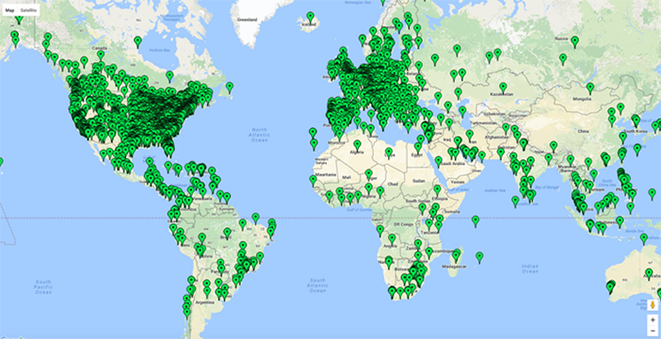 Clients map